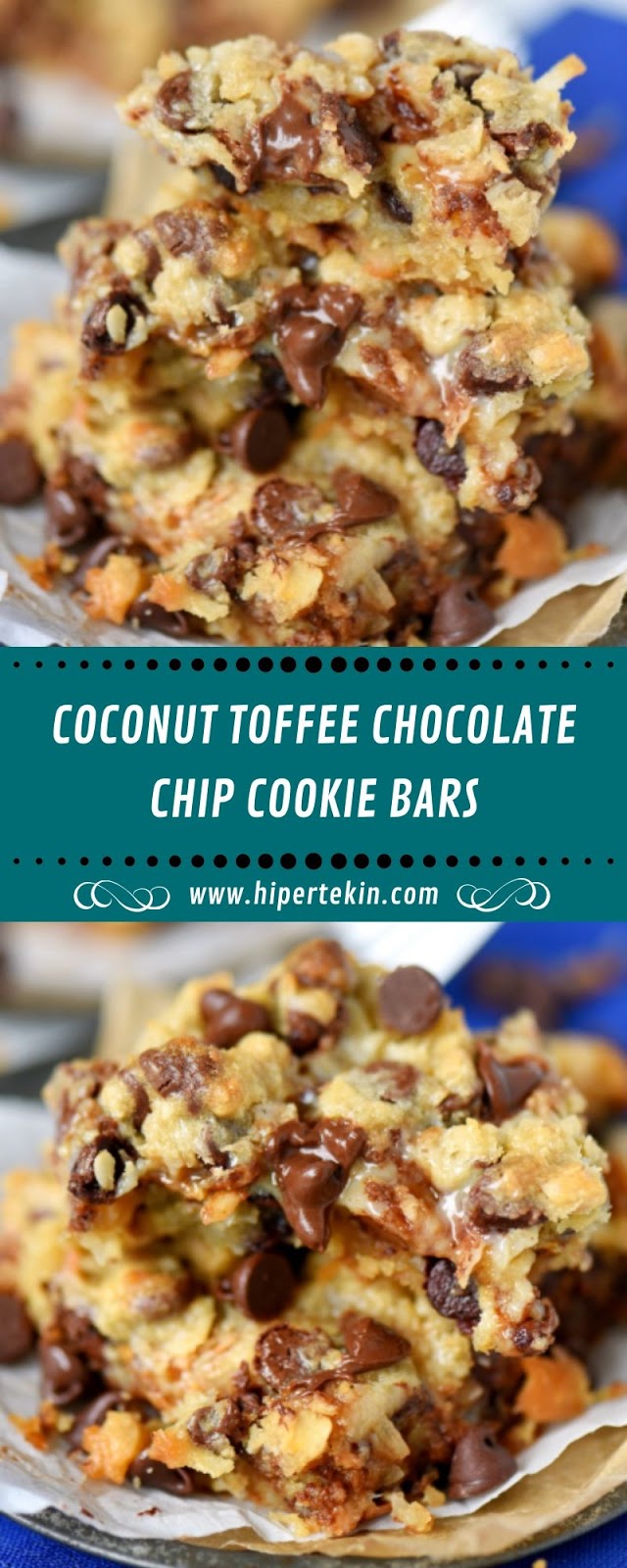 COCONUT TOFFEE CHOCOLATE CHIP COOKIE BARS