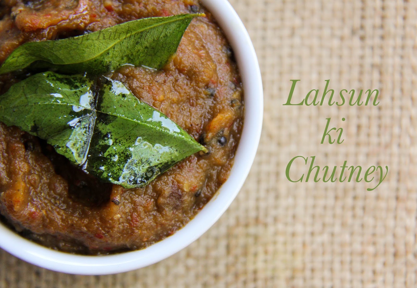 Garlic Chutney Lahsun ki Chutney Indian Food Recipes Ammaji Kitchen