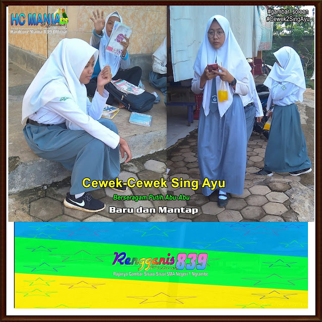 Gambar Soloan Spektakuler Terbaik di Indonesia - Gambar Siswa-Siswi SMA Negeri 1 Ngrambe Cover Berseragam Putih Abu-Abu - 8 RG