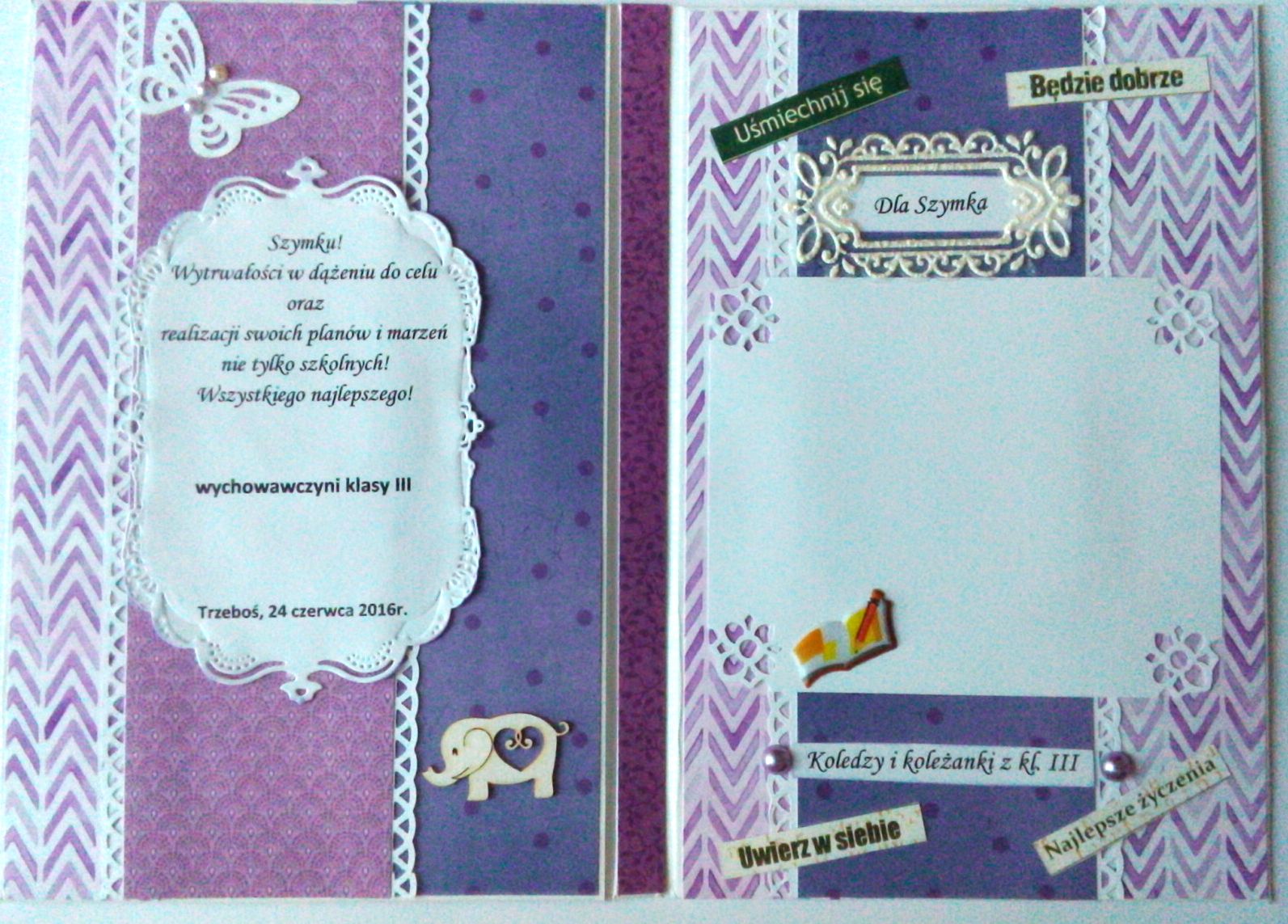 Ozdoby Bizuteria I Prezenty Na Kazda Okazje Kartka Na Pozegnanie