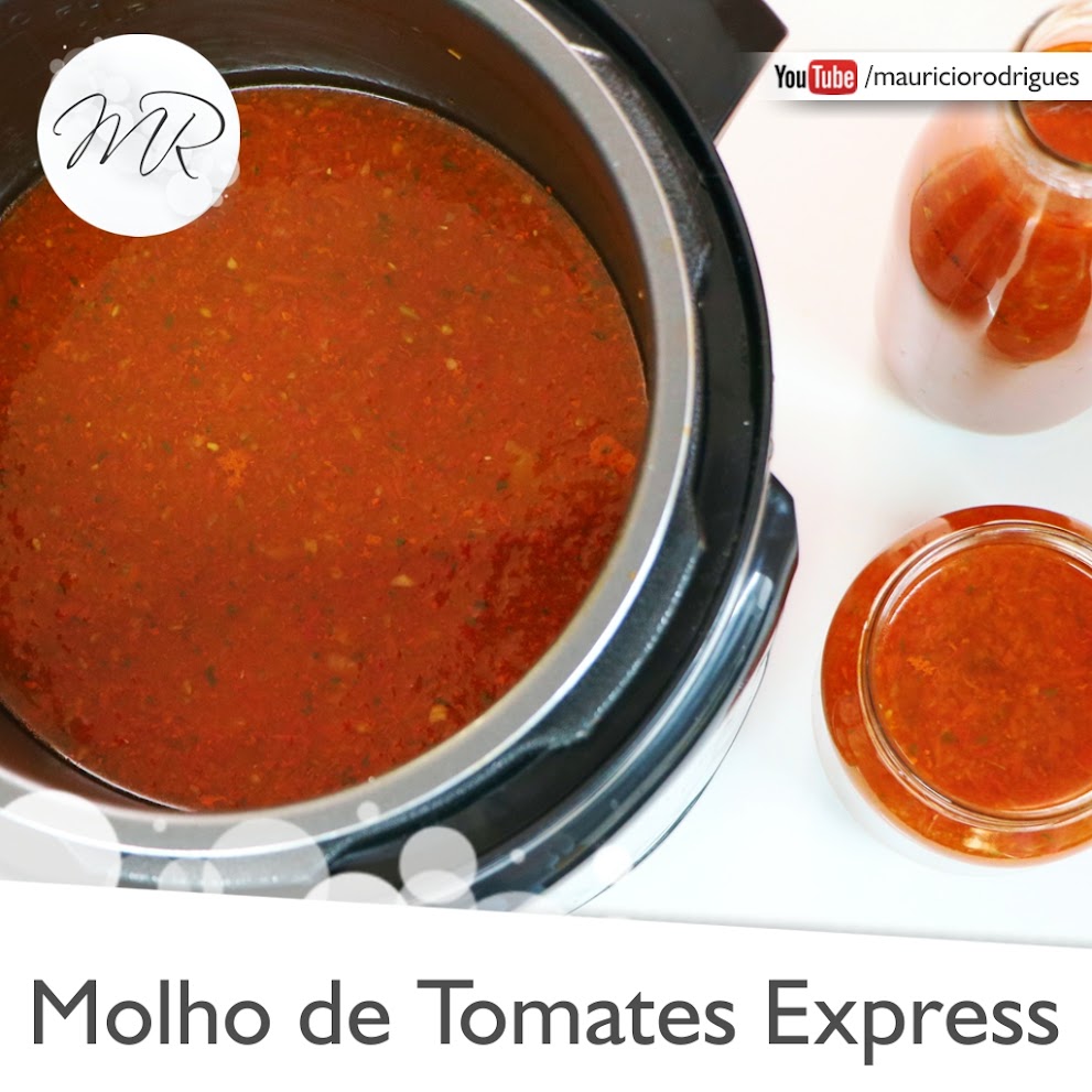 VÍDEO - Molho de Tomates Express na Panela de Pressão Elétrica