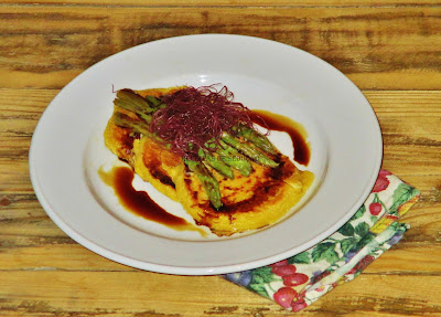 Mini Crepiocas com Espargos e Cabelo de Velha Mini Crepiocas com Espargos