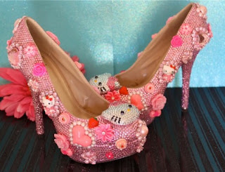 Hello Kitty high heel kawaii lolita pink shoes