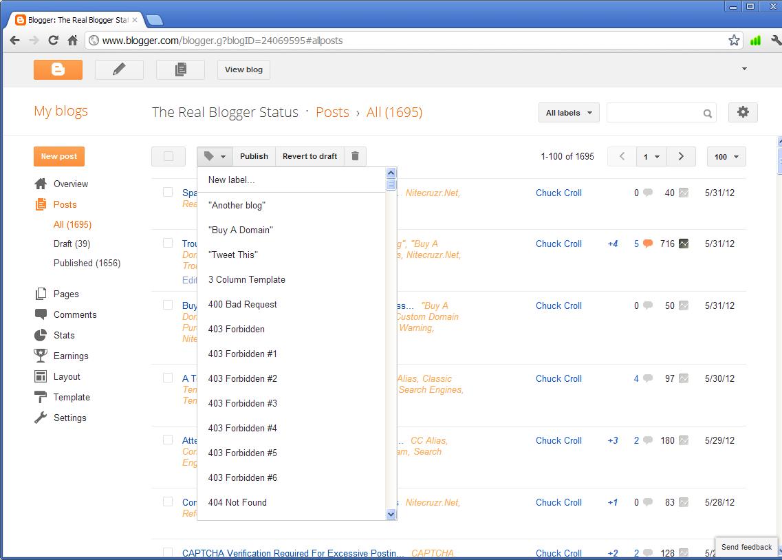Label Management In The New GUI