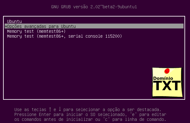 DominioTXT - GNU GRUB