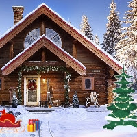 GenieFunGames - GFG Snowfall Christmas Cabin Escape