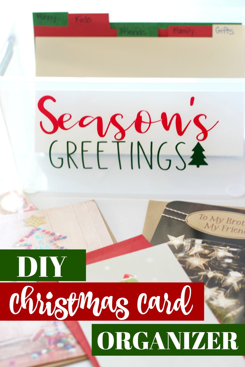 Make a Christmas Card Organizer to Stock Up for the Season | Sunny Day ...