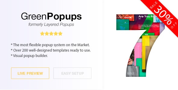 Green Popups (formerly Layered Popups) v7.2.1 - Popup Plugin for WordPress Green Popups (formerly Layered Popups) v7.2.1 - Popup Plugin for WordPress