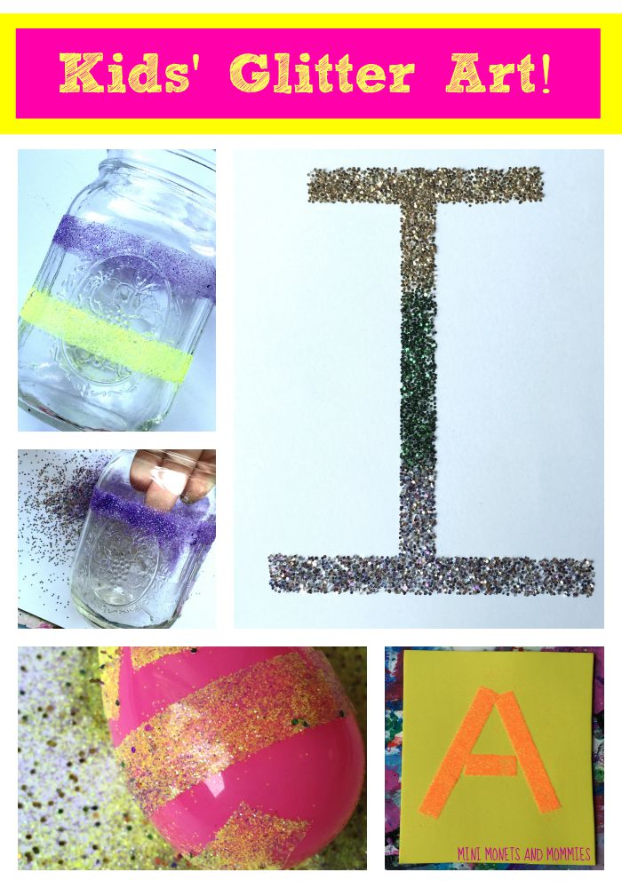 Mini Monets and Mommies: Double-Sided Tape and Glitter Art Activities ...
