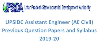 UPSIDC Assistant Engineer (AE Civil) Previous Question Papers and Syllabus 2019-20
