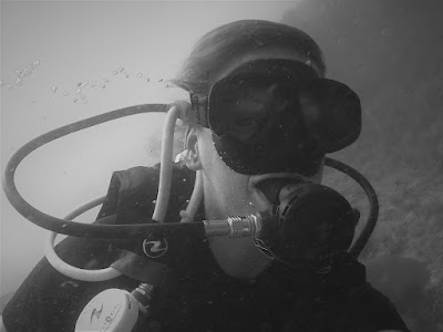 Photo of Ellis scuba diving on Koh Lipe