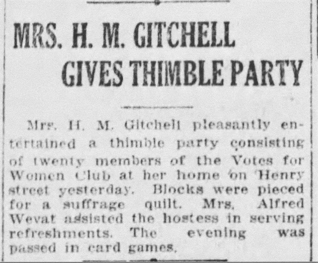 Pennsylvania Piecemaker Thimble Party