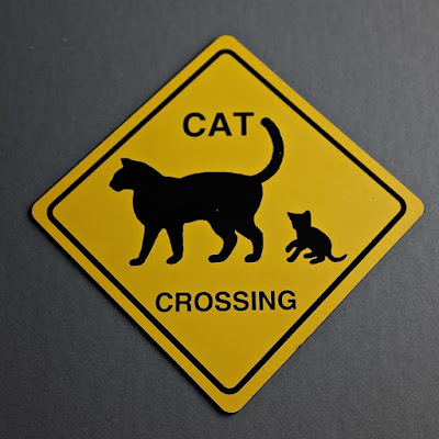 Cat Crossing: photo by Cliff Hutson
