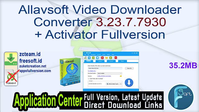 Allavsoft Video Downloader Converter 3.23.7.7930 + Activator Fullversion
