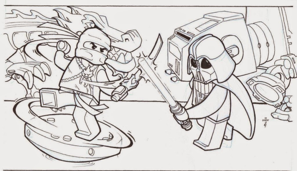 Ausmalbilder zum Ausdrucken: Ausmalbilder Lego Star Wars