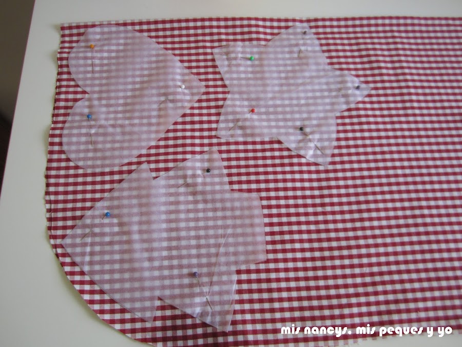 mis nancys, mis peques y yo, tutorial DIY adornos Navidad, pasar patrón a la tela