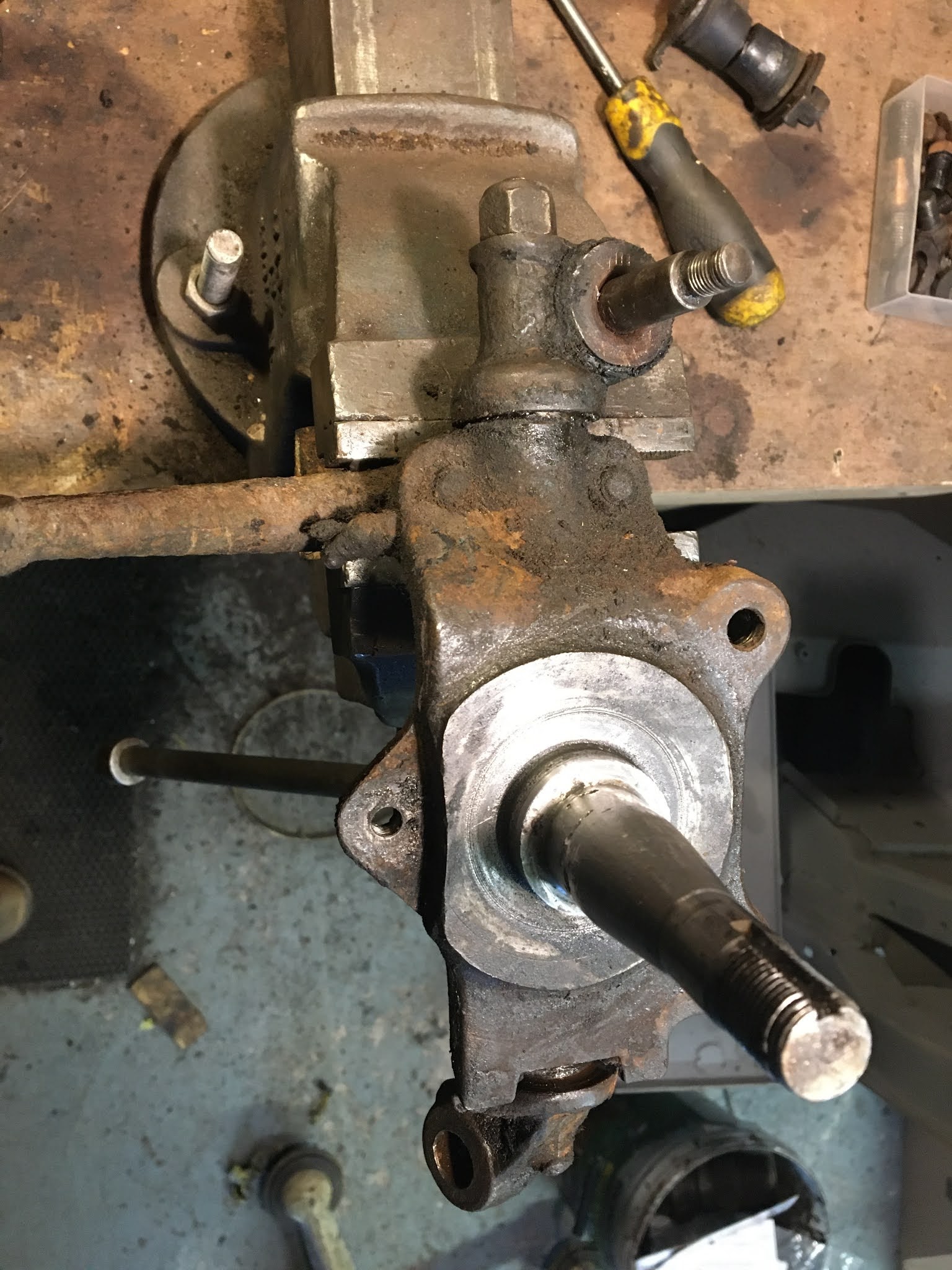 MG Midget 1965 MKII Restoration Project Front Steering and Suspension