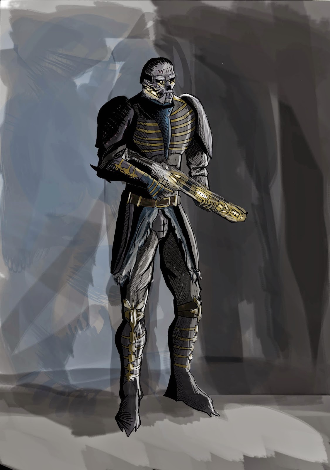 my portfolio The threshold guardian, character design