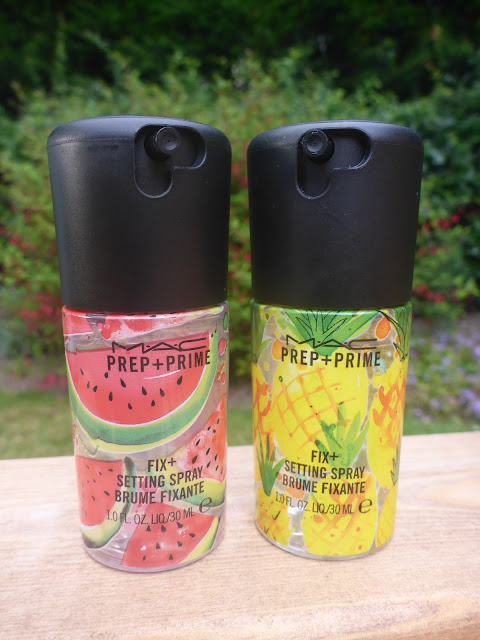 MAC Prep + Prime Fix+ Setting Spray Watermelon and Pineapple Review