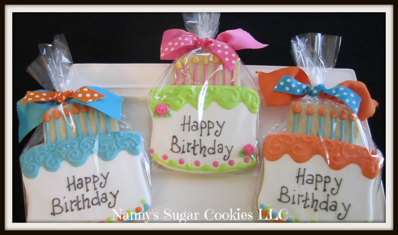 Nanny's Sugar Cookies LLC Birthday Cookie Favors...