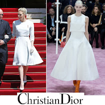 CHRISTIAN DIOR Dress CHRISTIAN DIOR Pumps - Princess Charlene Style