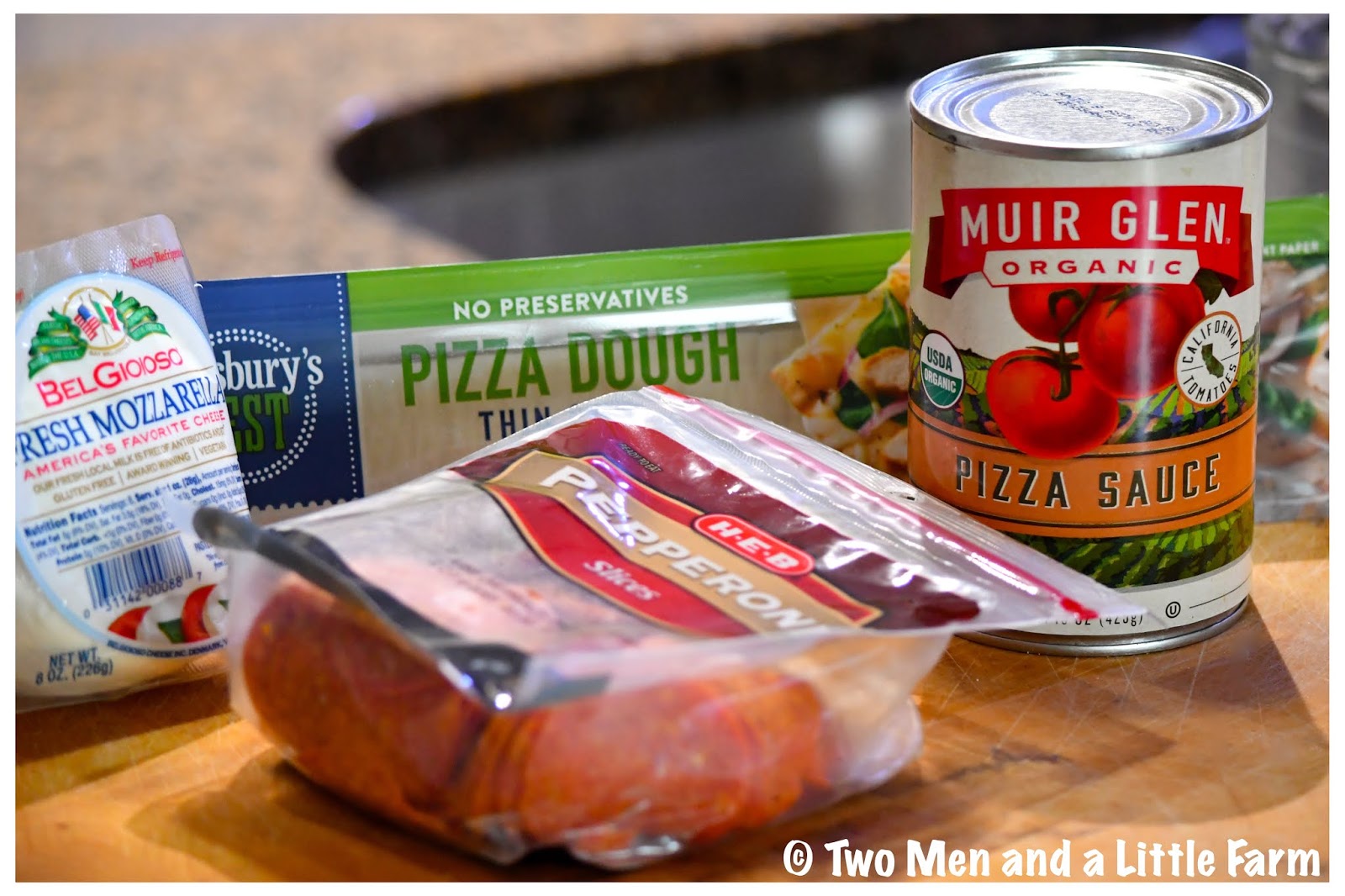 Two Men and a Little Farm PILLSBURY THIN CRUST PIZZA QUARANTINE EATING