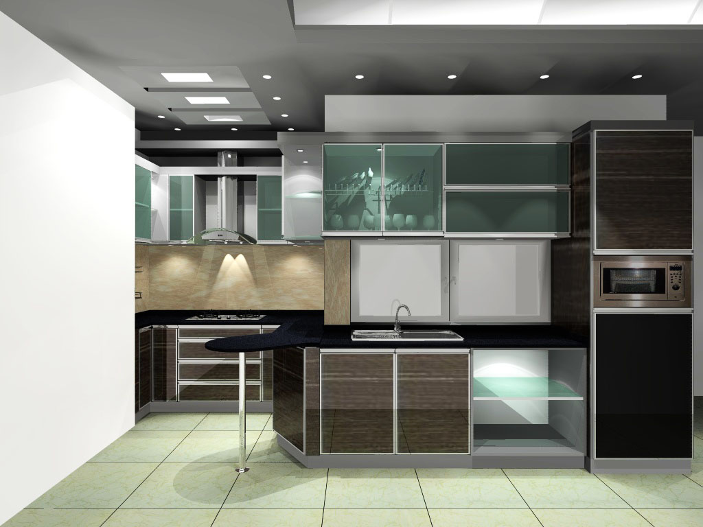 KITCHEN SET ALUMINIUM BAJA RINGAN MURAH JAKARTA GYPSUM MURAH