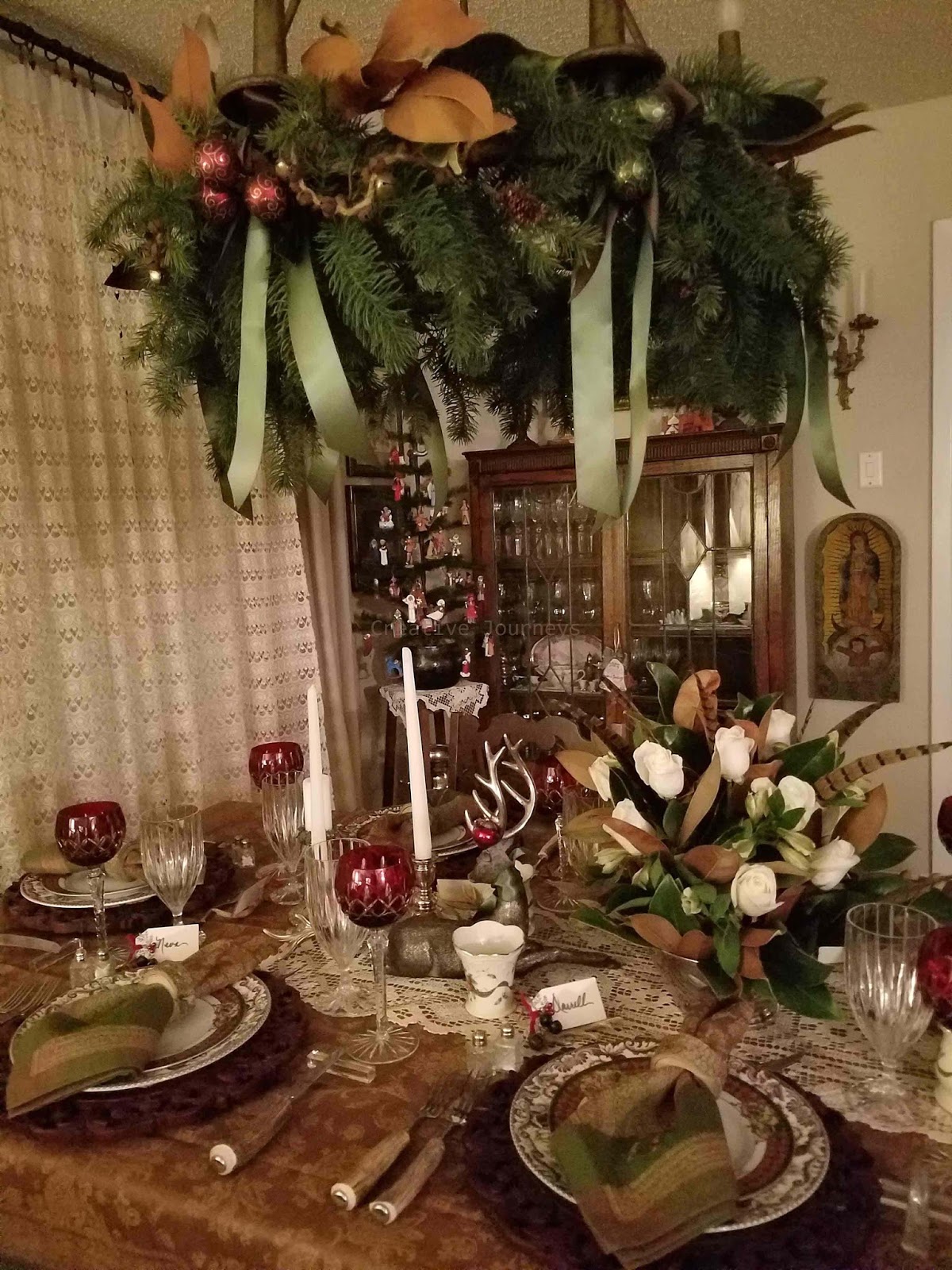 Easter tablescapes diy table tablescape elegant decorations decorating decoration banquet Creative Journeys: Christmas Dinner with Friends 2016