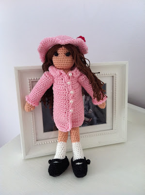 Virkad docka,  crocheted doll