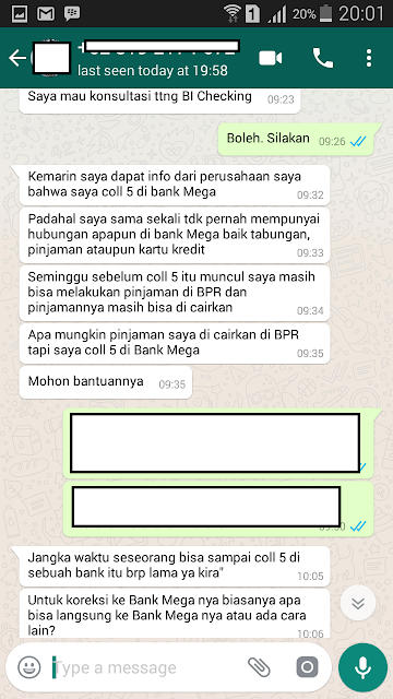 Kol 5 Di Bi Checking Padahal Tidak Pernah Berhubungan Dengan Bank Mega<script async src=