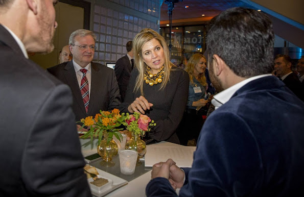 Queen Maxima of The Netherlands attended the launch of the "State of the SMEs" (Small and medium-sized companies) in The Hague
