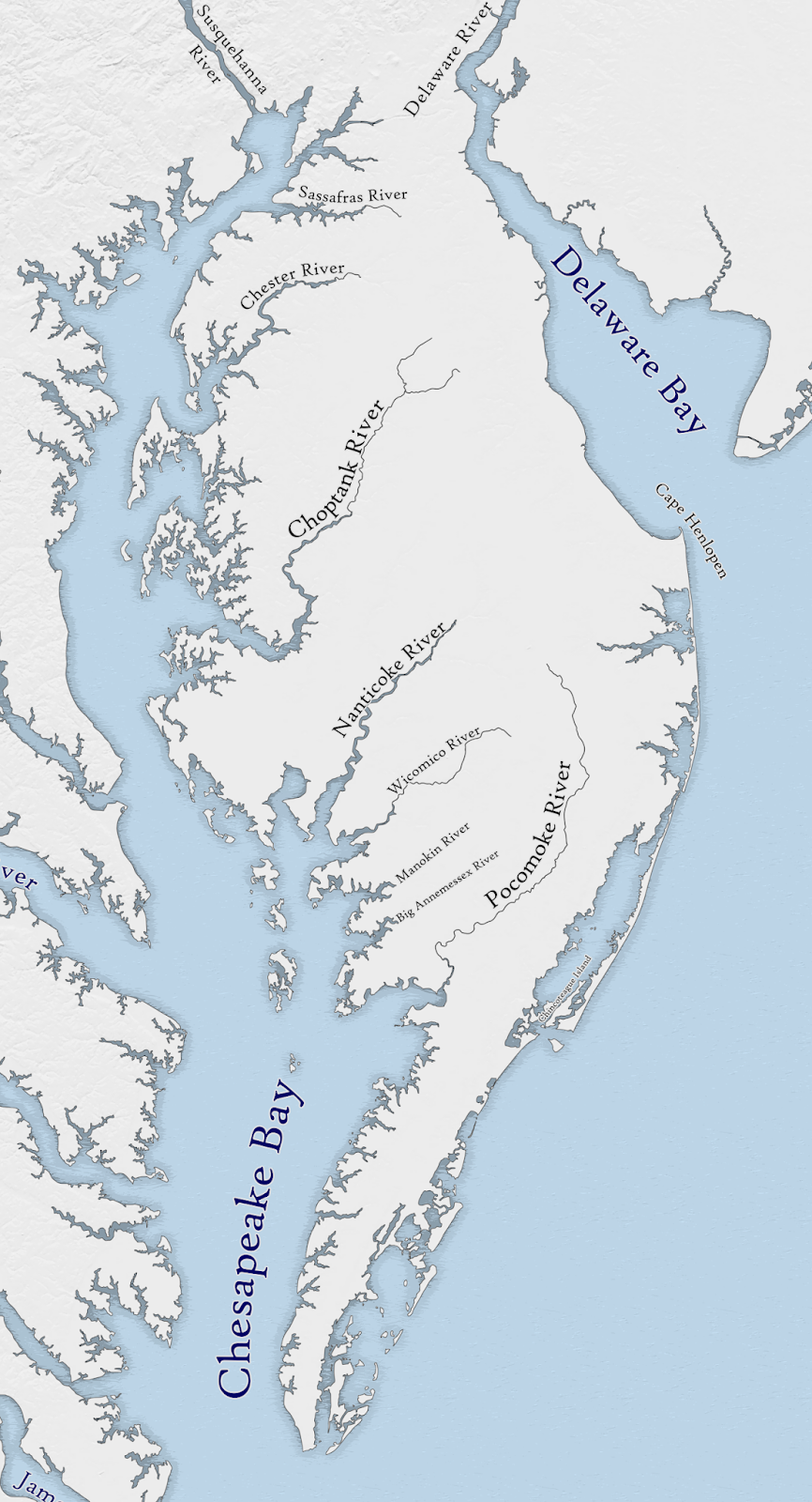 Gesta Septentrionalis Virginia and the Chesapeake, pt 2 Delmarva Peninsula