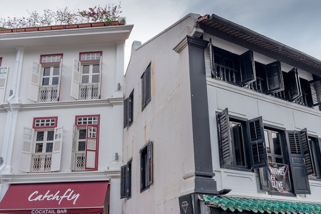 Colonial houses on Ann Siang Road, Singapore