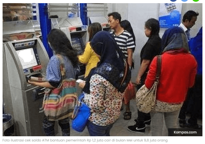 Cepatan Cek Saldo ATM Bantuan Pemerintah Rp 1,2 Juta Ditransfer untuk 9,8 Juta Orang