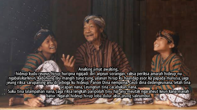 Sajak Sunda Anaking Jimat Awaking, Pepatah Sunda Pepeling Diri Bikin Merinding