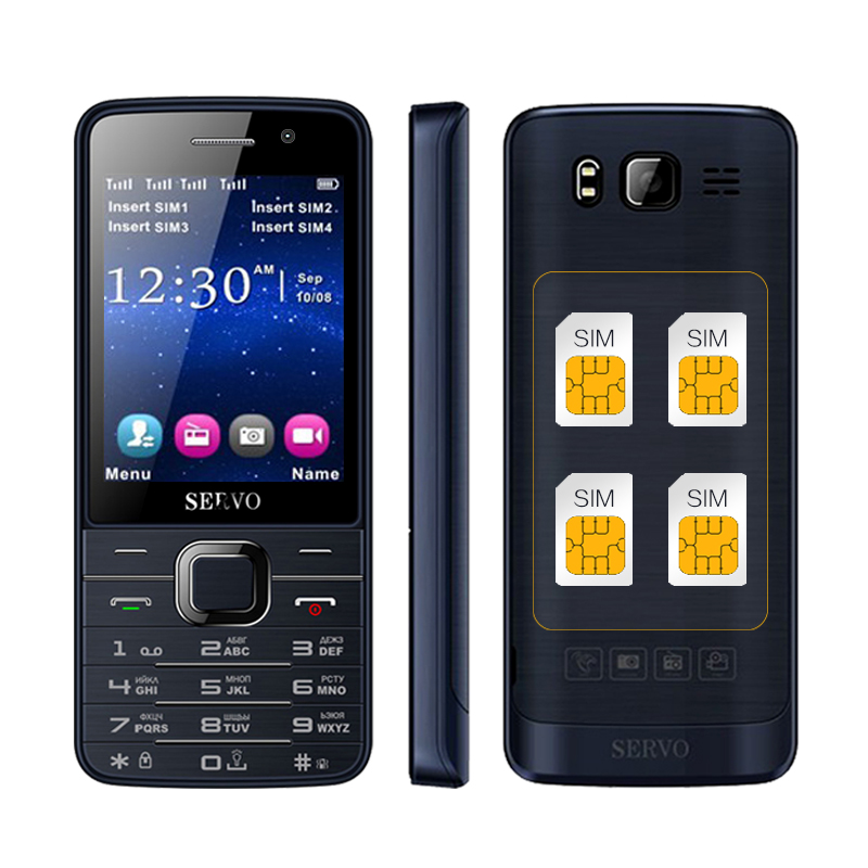 Телефон с 3 сим. Телефон Servo 4 SIM. Servo v9500. Телефон Nokia 4 SIM. Нокиа 2 сим кнопочный.