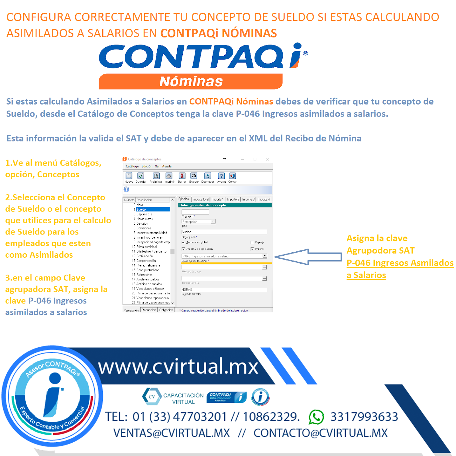 Capacitación Virtual y Software Asigna la clave del SAT para el
