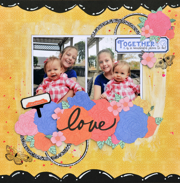 Scrapping with Christine Love Layout The ScrapRoom Kit Club