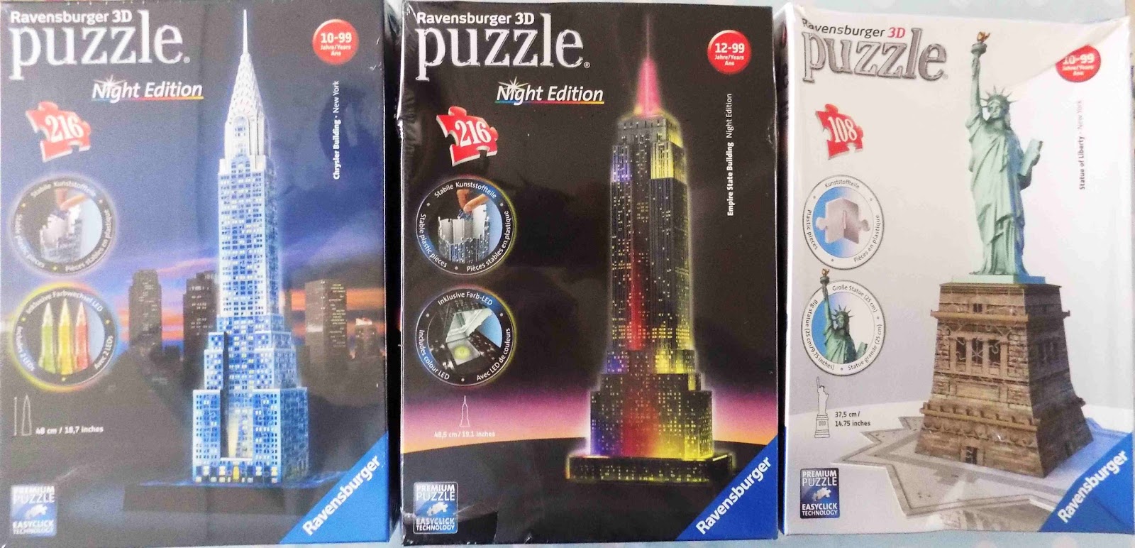 Madhouse Family Reviews: Ravensburger New York 3D Puzzle Buildings