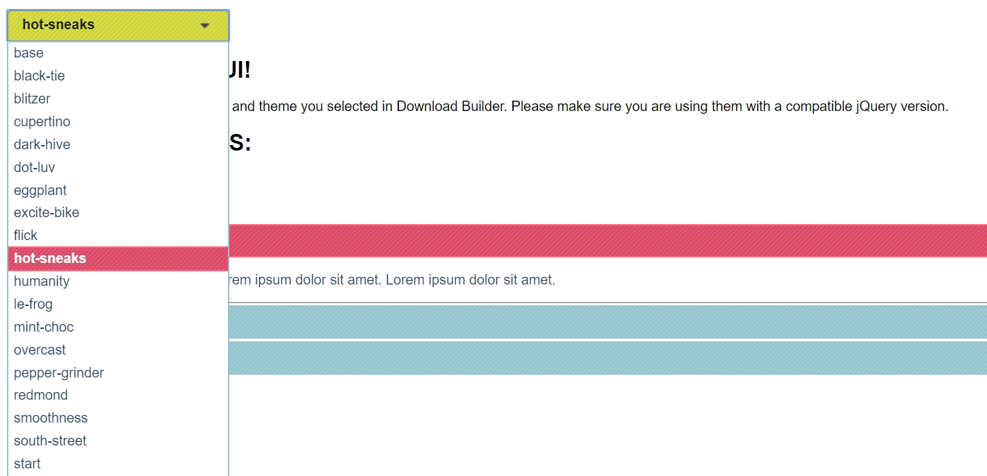 小狐狸事務所: jQuery UI 學習筆記 (一) : 主題布景 (Themes)