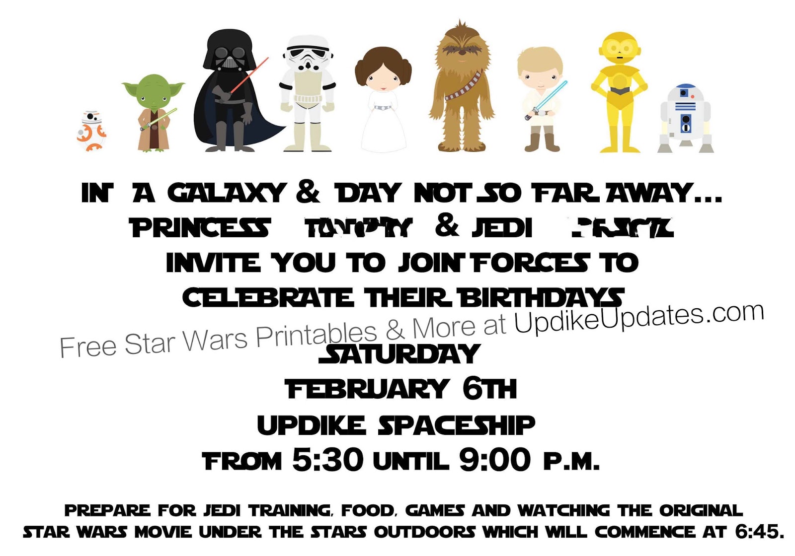 updikeupdates com one stop star wars party shop star wars invitations free printable
