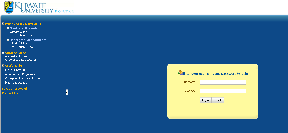 طلب الالتحاق بجامعة الكويت portal ku edu kw admission