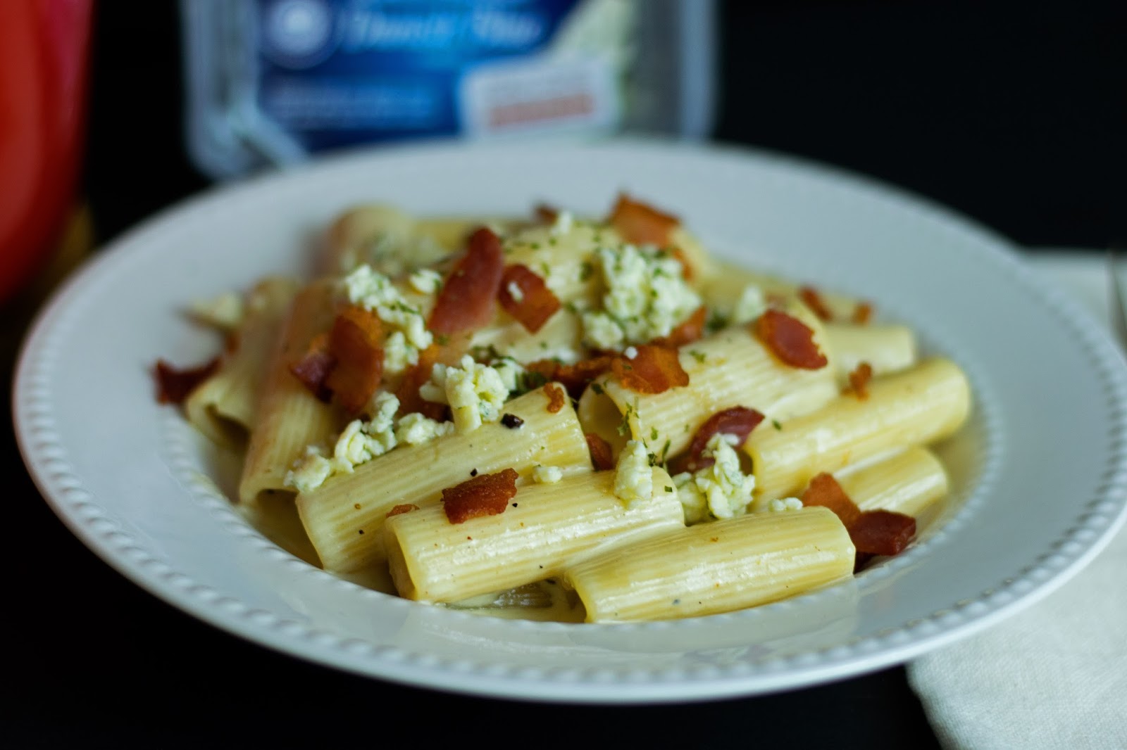 Bacon and Blue Cheese Pasta The Kitchen Wife