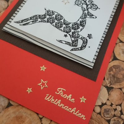 [DIY] Weihnachtskarte Rentier // Christmas Card Reindeer