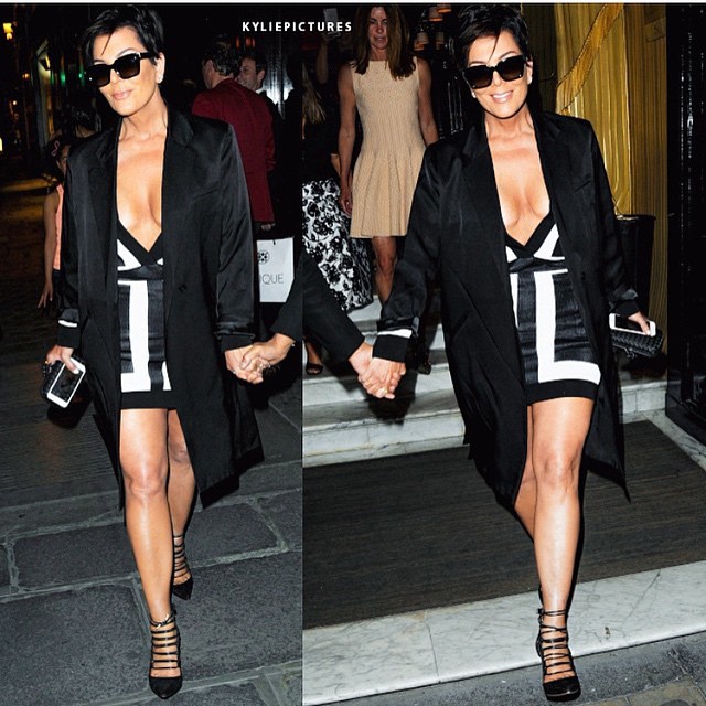Kris Jenner Steps Out Braless In Sexy Mini Dress Welcome To Myedammie