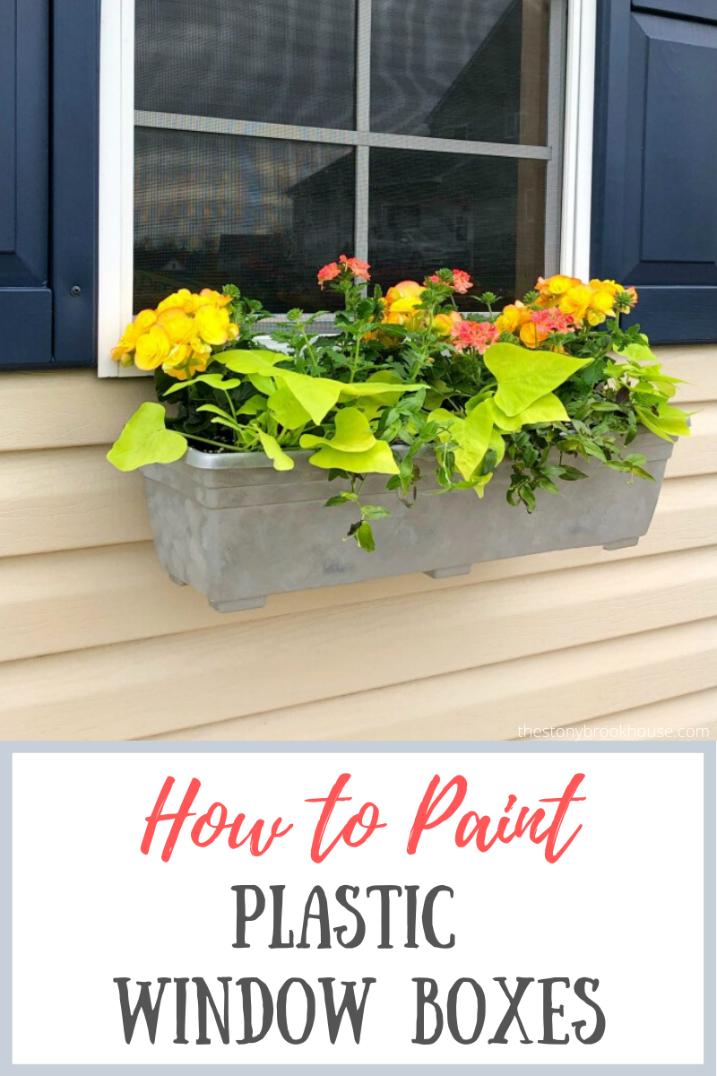 How To Paint Plastic Window Boxes The Stonybrook House