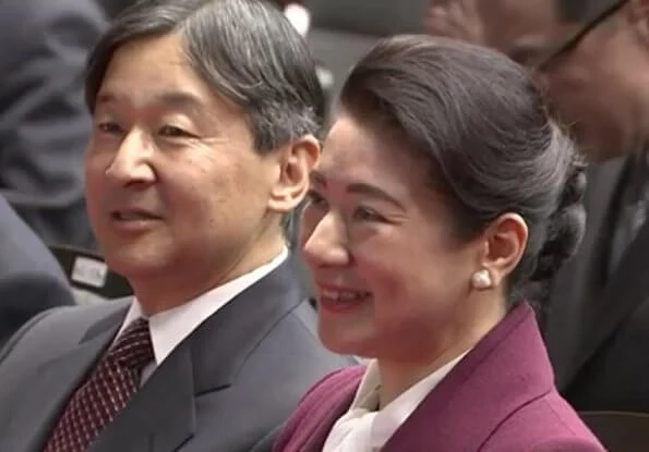 Emperor Naruhito and Empress Masako attended an international symposium on water at National Graduate Institute for Policy Studies