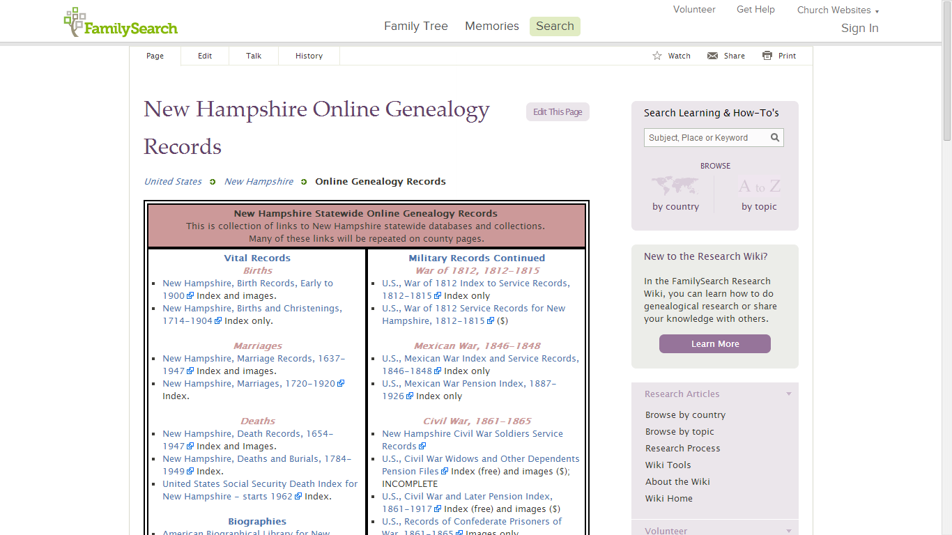 Hillsborough County, New Hampshire Genealogy • FamilySearch