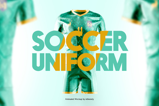 Download Free Soccer Uniform Animated Mockup PSD Mockups.