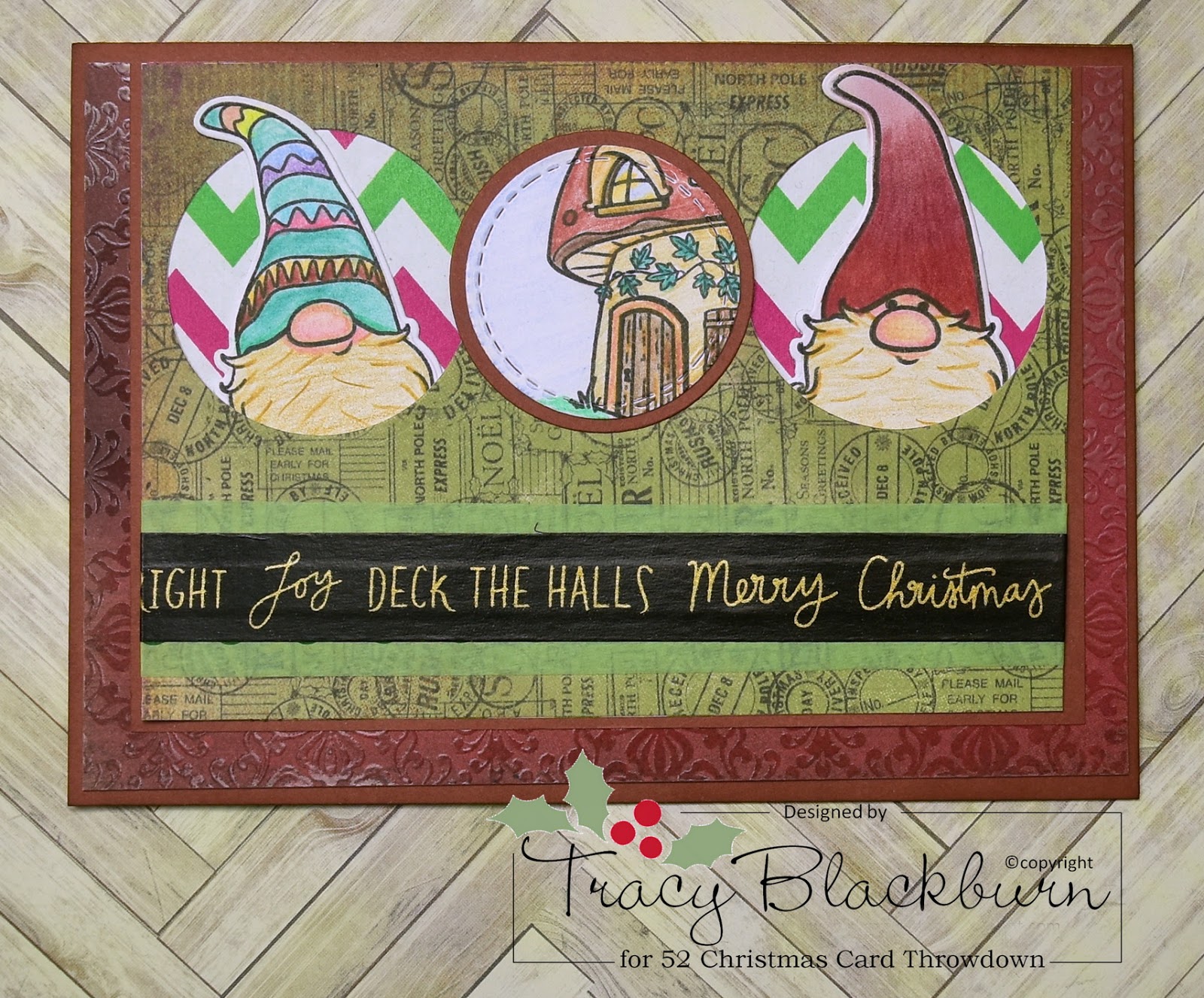 52cct February Stash Christmas Cards Hot Foil Stamping Deco Foil